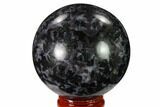 Polished, Indigo Gabbro Sphere - Madagascar #135783-1